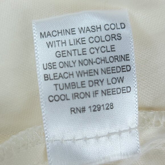 Ryan Michelle Women's 100% Cotton Cream Midi Dress Size Large (NWT) - Picture 14 of 14